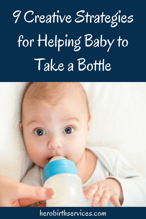 Getting your baby to take store a bottle